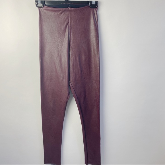 Commando Control faux leather leggings burgundy - Picture 2 of 6